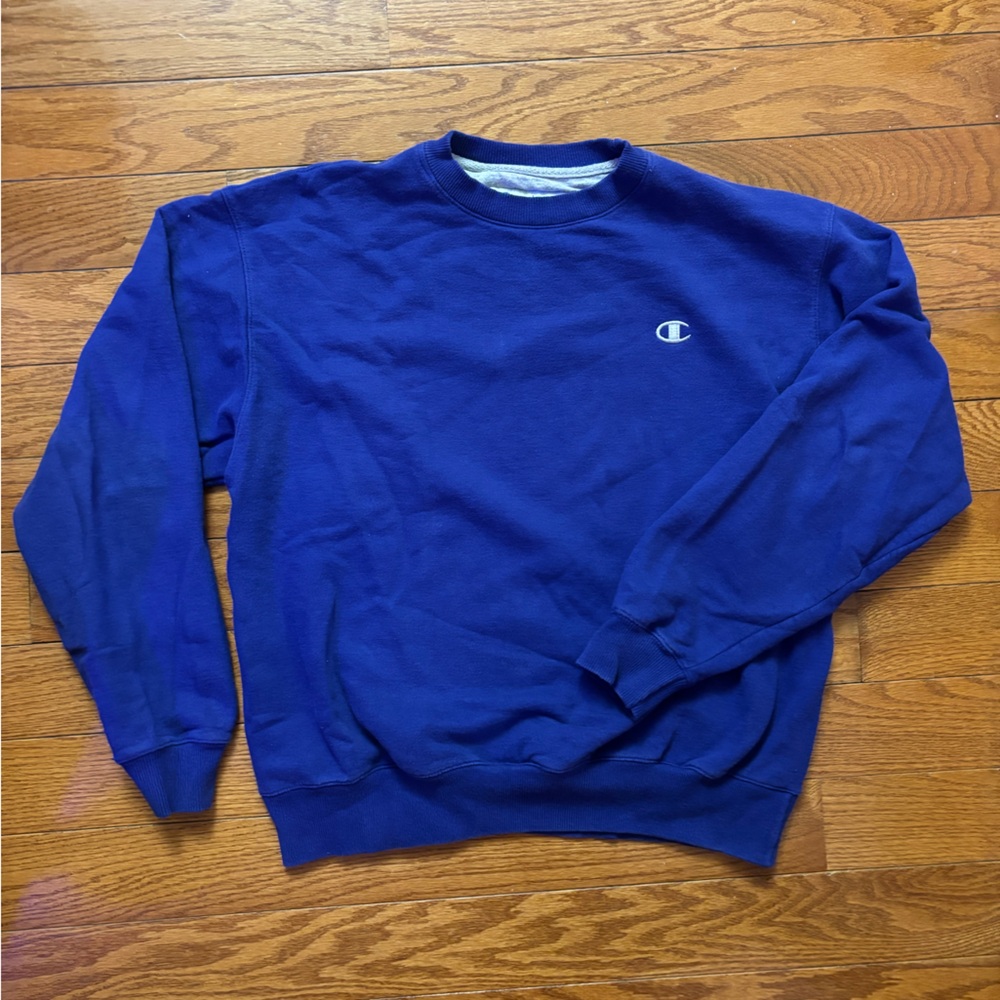 Champion Retro Vibrant Blue Crewneck Sweatshirt